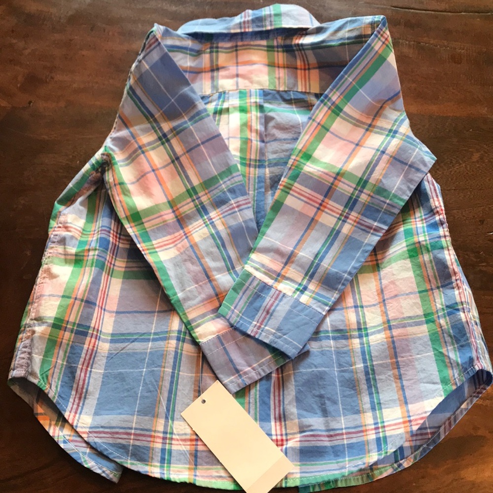NWT Authentic multi color Ralph Lauren button down - Picture 6 of 7